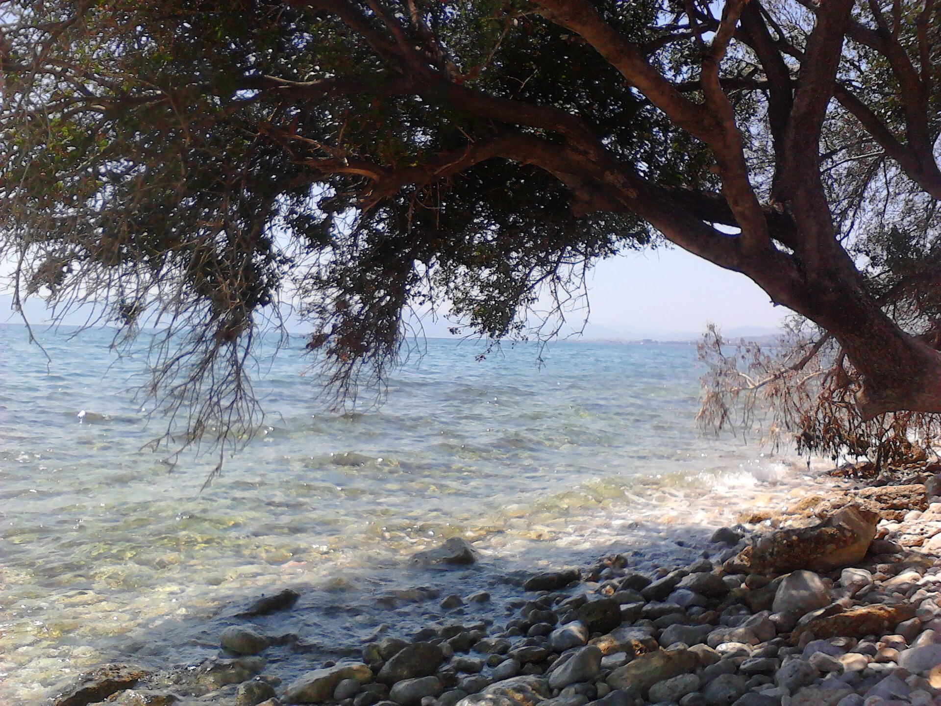 La plage de Kineta sur le golfe Saronique, à l'ouest d'Athènes.